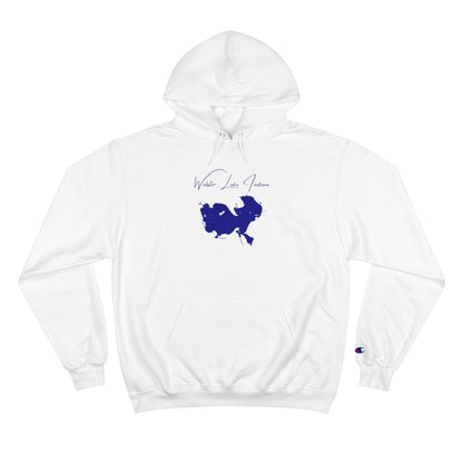 Indiana  Webster  Lake  Hoodie  front  position  view  from  front  white.webp