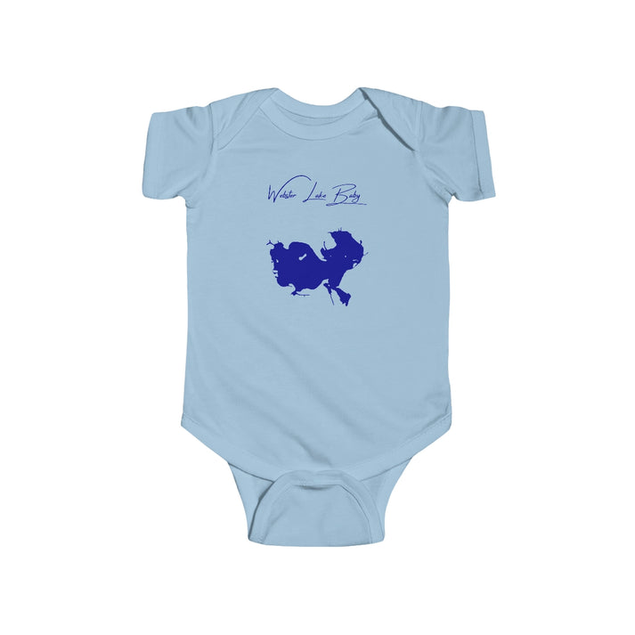 Indiana  Webster  Lake  Onesie  front  position  view  from  front  light  blue.webp