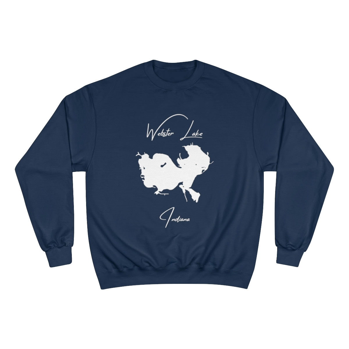 Indiana  Webster  Lake  Sweatshirt  front  position  view  from  front  navy.webp