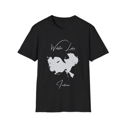 Indiana  Webster  Lake  T-shirt  front  position  view  from  front  black.webp