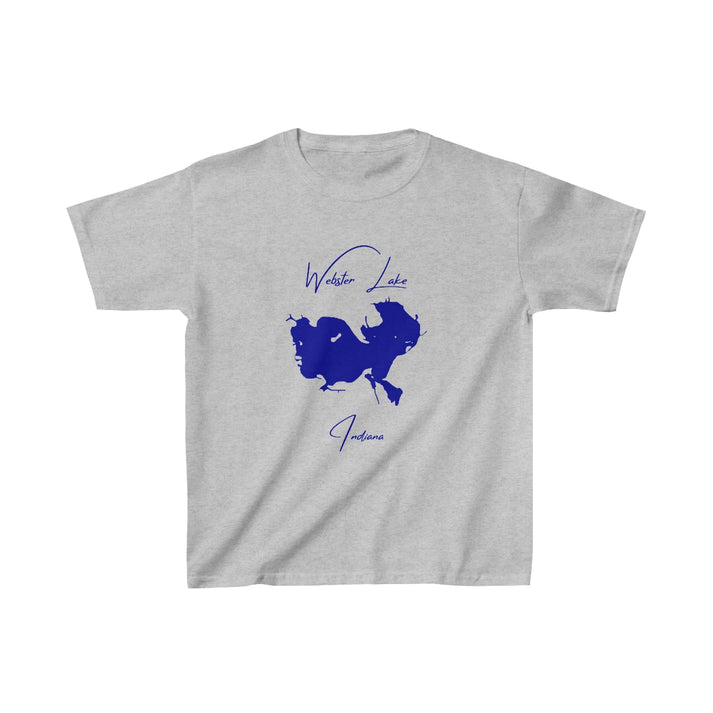 Indiana  Webster  Lake  Youth  T-shirt  front  position  view  from  front  sport  grey.webp