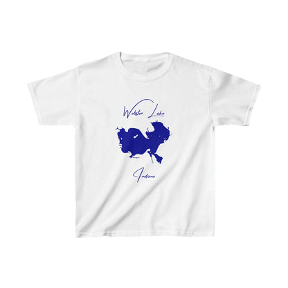 Indiana  Webster  Lake  Youth  T-shirt  front  position  view  from  front  white.webp