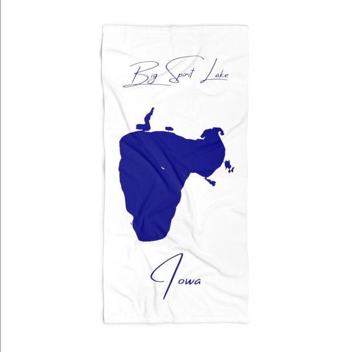 Iowa  Big  Spirit  Lake  Beach  Towel  front  position  view  from  front  36  x  72.webp