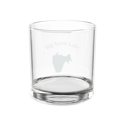 Iowa  Big  Spirit  Lake  Engraved  Whiskey  Glass  other  position  view  from  front  10.5oz.webp