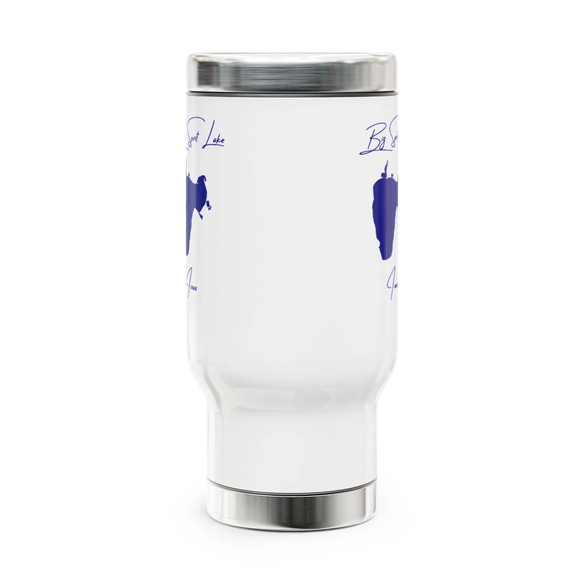 Iowa  Big  Spirit  Lake  Travel  Mug  other  position  view  from  front  14oz.webp