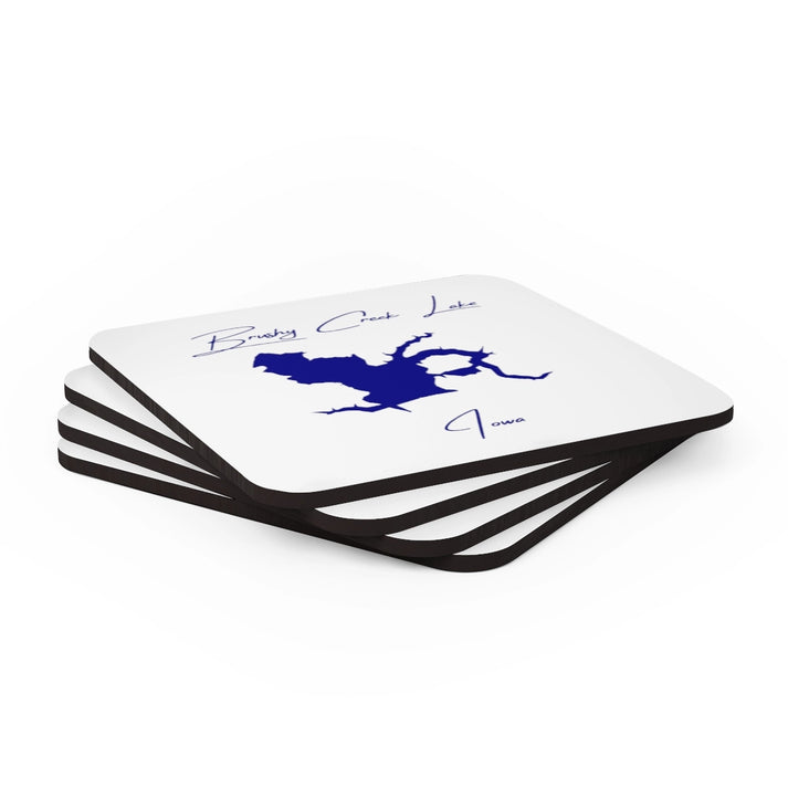 Iowa  Brushy  Creek  Lake  Coaster  Set  front  position  view  from  stacked  3.75  x  3.75.webp