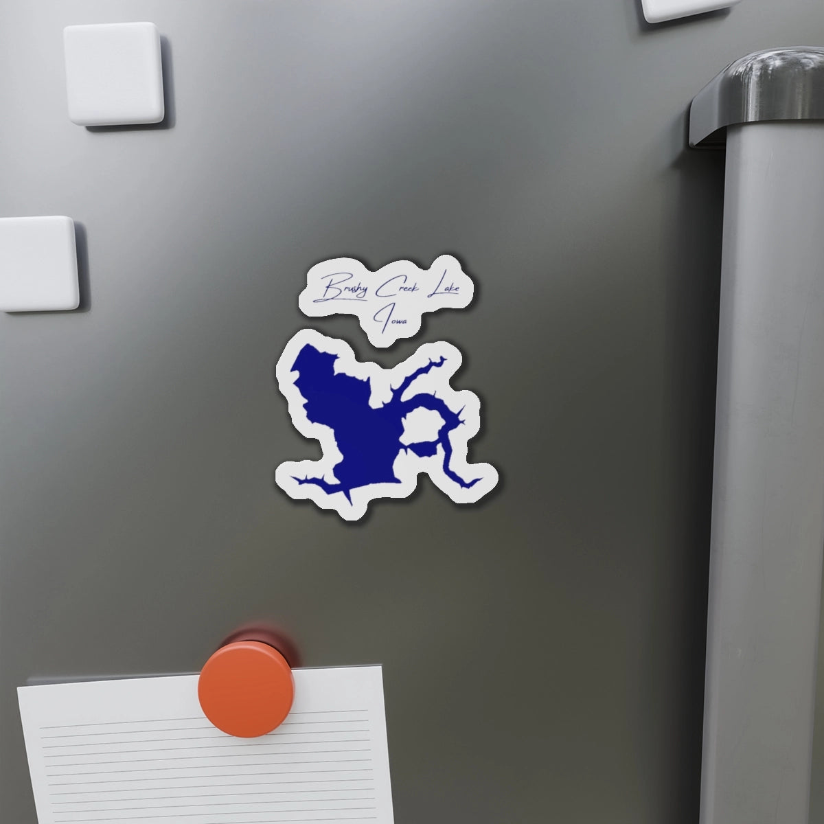 Iowa  Brushy  Creek  Lake  Die  Cut  Magnet  front  position  view  from  context-1  4  x  4.webp