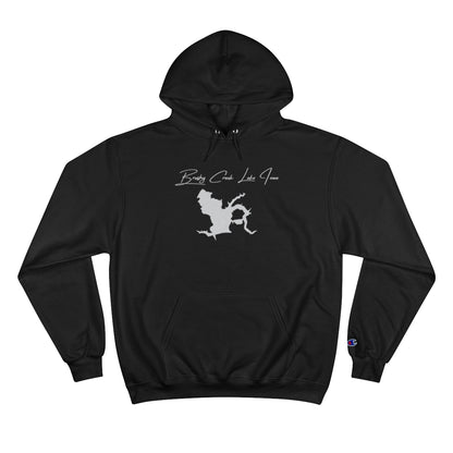 Iowa  Brushy  Creek  Lake  Hoodie  front  position  view  from  front  black.webp