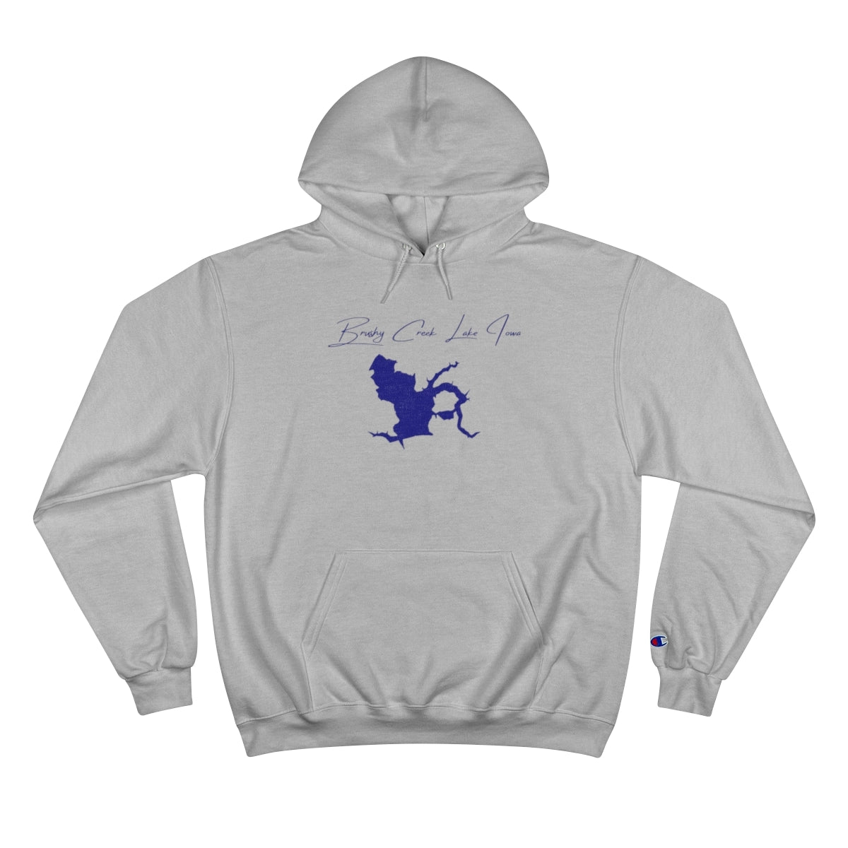 Iowa  Brushy  Creek  Lake  Hoodie  front  position  view  from  front  light  steel.webp