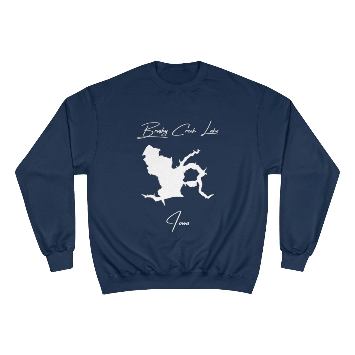 Iowa  Brushy  Creek  Lake  Sweatshirt  front  position  view  from  front  navy.webp