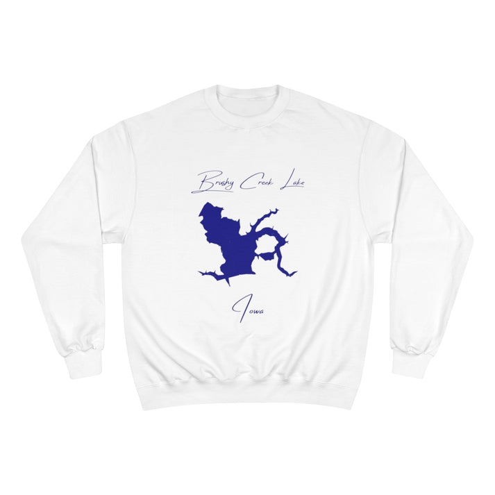 Iowa  Brushy  Creek  Lake  Sweatshirt  front  position  view  from  front  white.webp