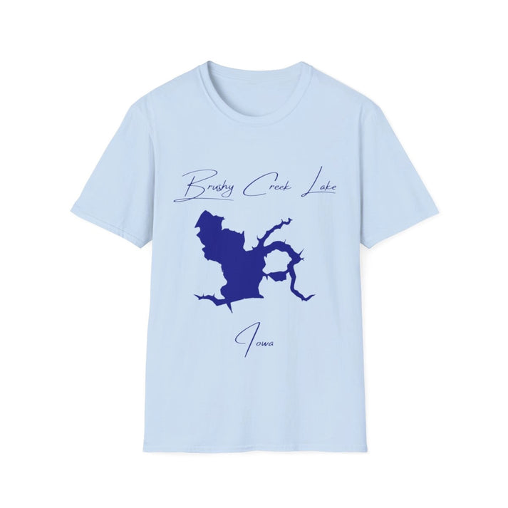 Iowa  Brushy  Creek  Lake  T-shirt  front  position  view  from  front  light  blue.webp