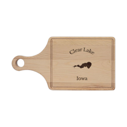 Iowa  Clear  Lake  Engraved  Cutting  Board  front  position  view  from  front  maple.webp