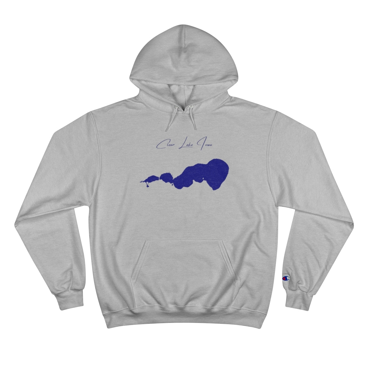 Iowa  Clear  Lake  Hoodie  front  position  view  from  front  light  steel.webp