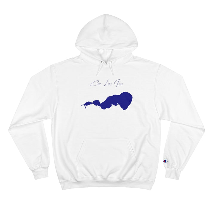 Iowa  Clear  Lake  Hoodie  front  position  view  from  front  white.webp