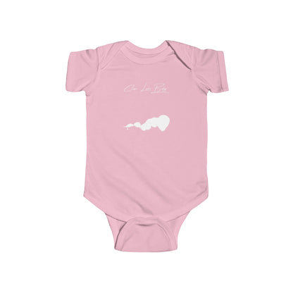 Iowa  Clear  Lake  Onesie  front  position  view  from  front  pink.webp