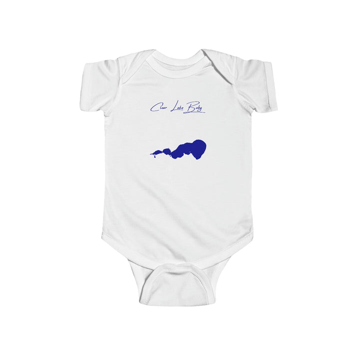 Iowa  Clear  Lake  Onesie  front  position  view  from  front  white.webp