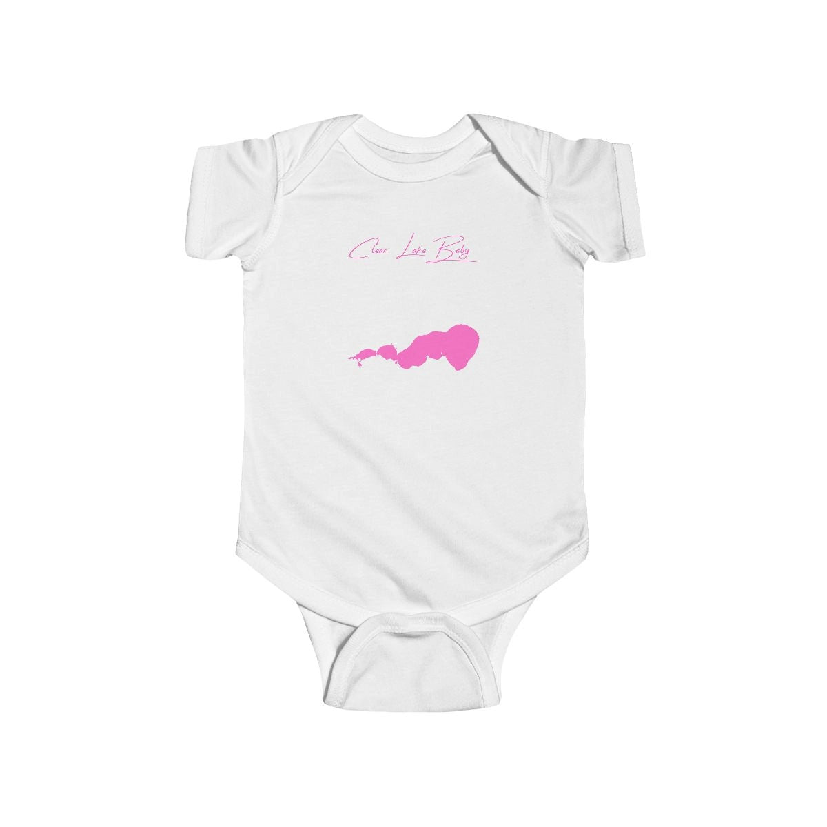 Iowa  Clear  Lake  Onesie  front  position  view  from  front  white.webp