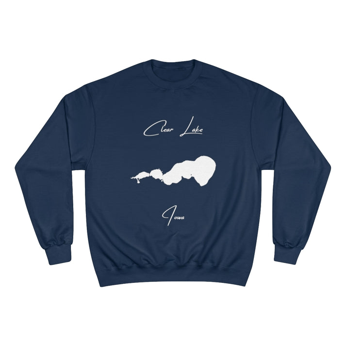 Iowa  Clear  Lake  Sweatshirt  front  position  view  from  front  navy.webp