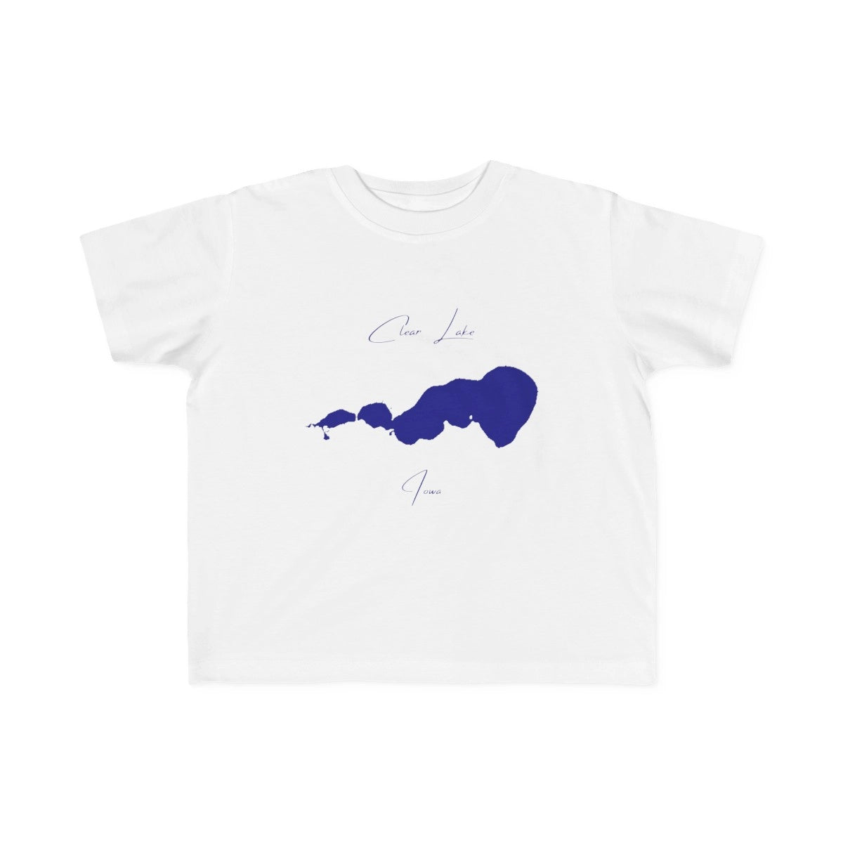 Iowa  Clear  Lake  Toddler  T-shirt  front  position  view  from  front  white.webp