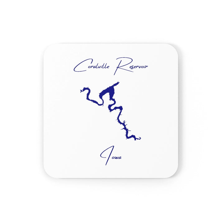 Iowa  Coralville  Reservoir  Coaster  Set  front  position  view  from  front  3.75  x  3.75.webp