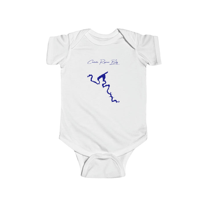 Iowa  Coralville  Reservoir  Onesie  front  position  view  from  front  white.webp
