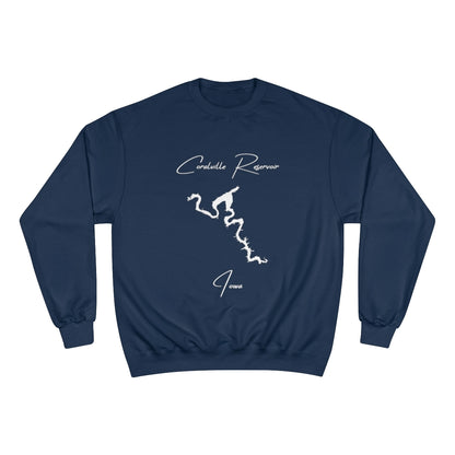 Iowa  Coralville  Reservoir  Sweatshirt  front  position  view  from  front  navy.webp