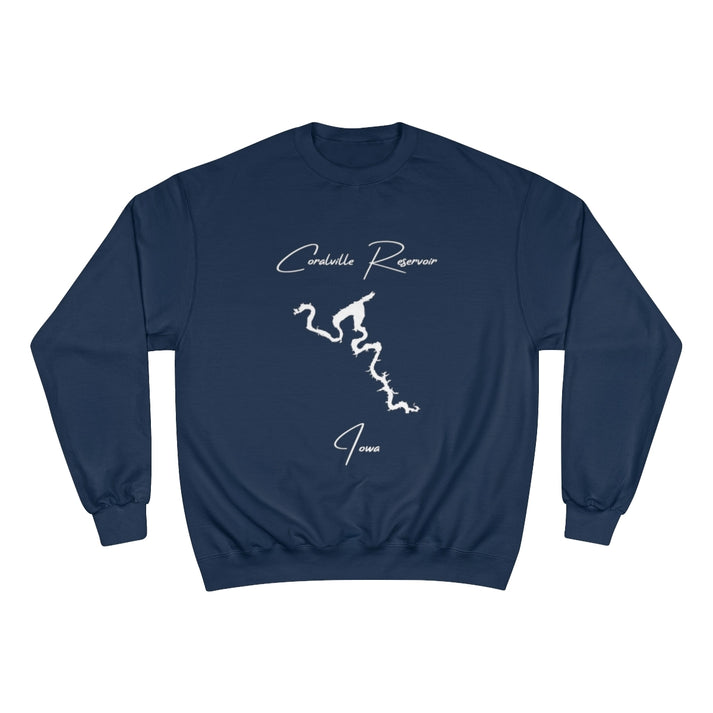Iowa  Coralville  Reservoir  Sweatshirt  front  position  view  from  front  navy.webp