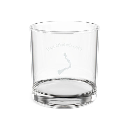 Iowa  East  Okoboji  Lake  Engraved  Whiskey  Glass  other  position  view  from  front  10.5oz.webp