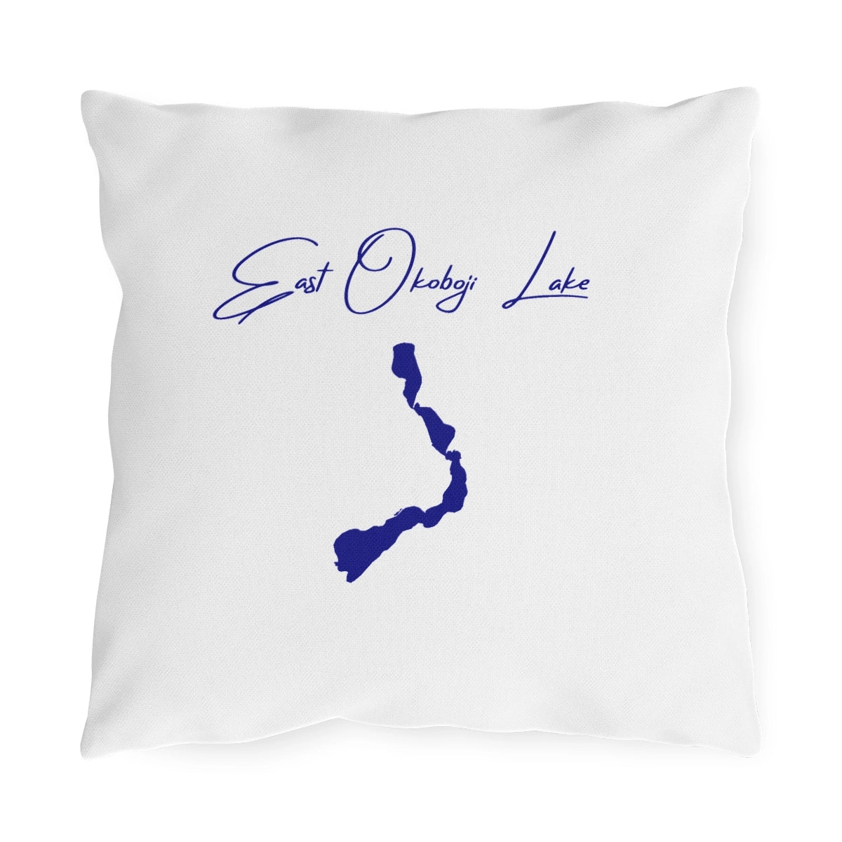Iowa  East  Okoboji  Lake  Outdoor  Pillow  front  position  view  from  front  16  x  16.webp