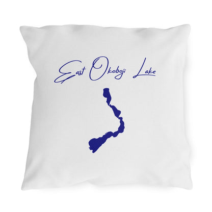 Iowa  East  Okoboji  Lake  Outdoor  Pillow  front  position  view  from  front  18  x  18.webp