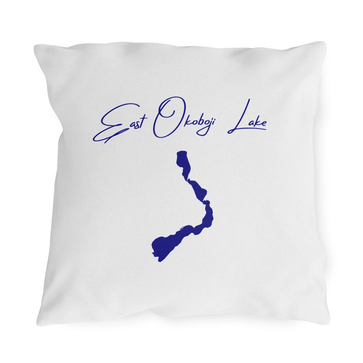 Iowa  East  Okoboji  Lake  Outdoor  Pillow  front  position  view  from  front  18  x  18.webp