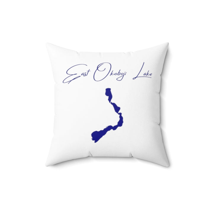 Iowa  East  Okoboji  Lake  Pillow  front  position  view  from  back  16  x  16.webp
