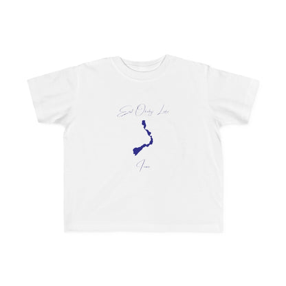 Iowa  East  Okoboji  Lake  Toddler  T-shirt  front  position  view  from  front  white.webp