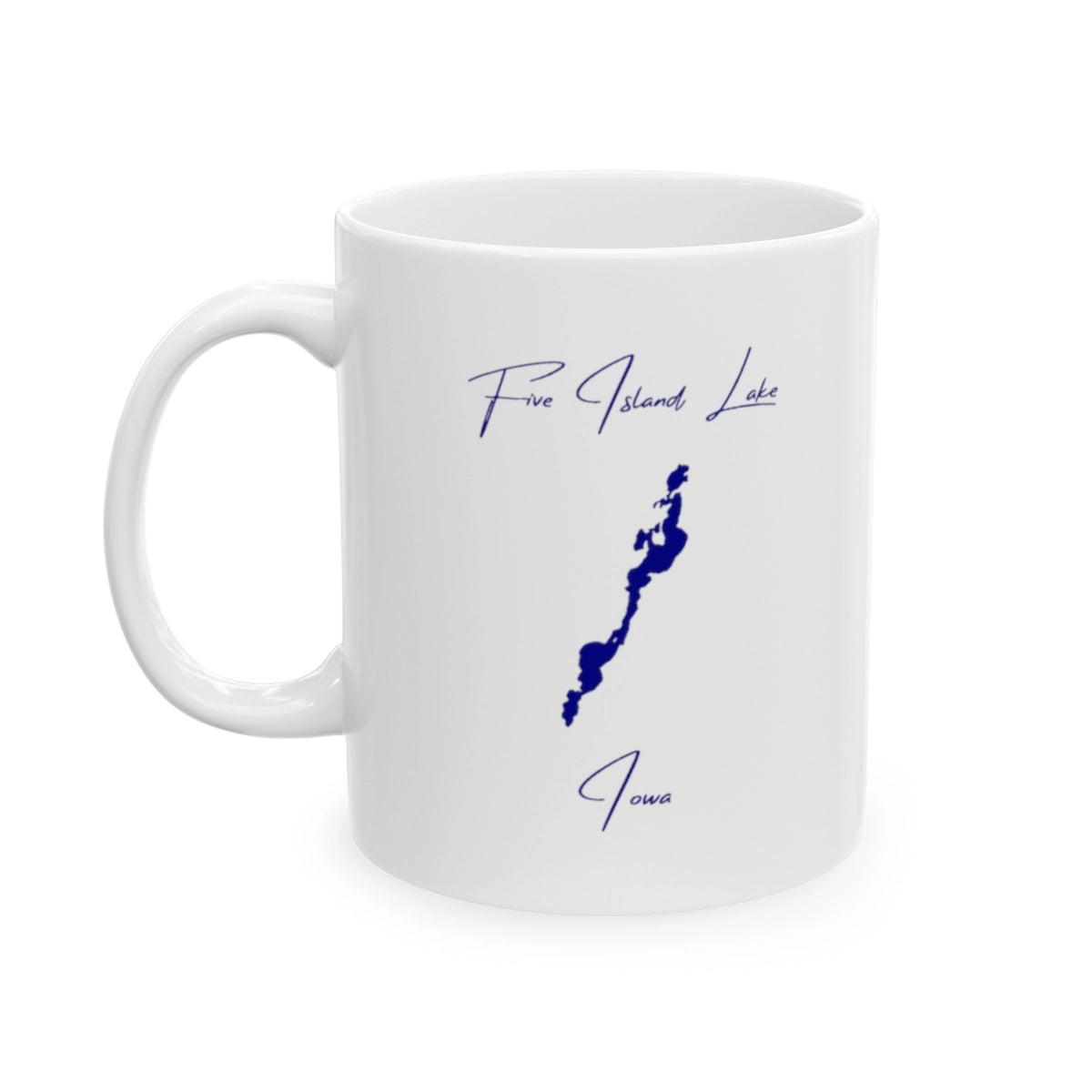 Iowa  Five  Island  Lake  Ceramic  Mug  other  position  view  from  left  11oz.webp