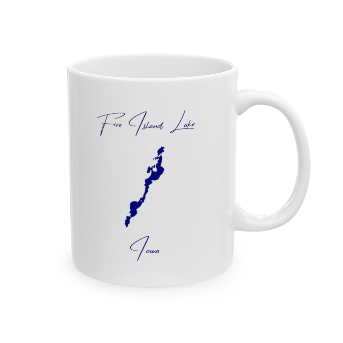 Iowa  Five  Island  Lake  Ceramic  Mug  other  position  view  from  right  11oz.webp