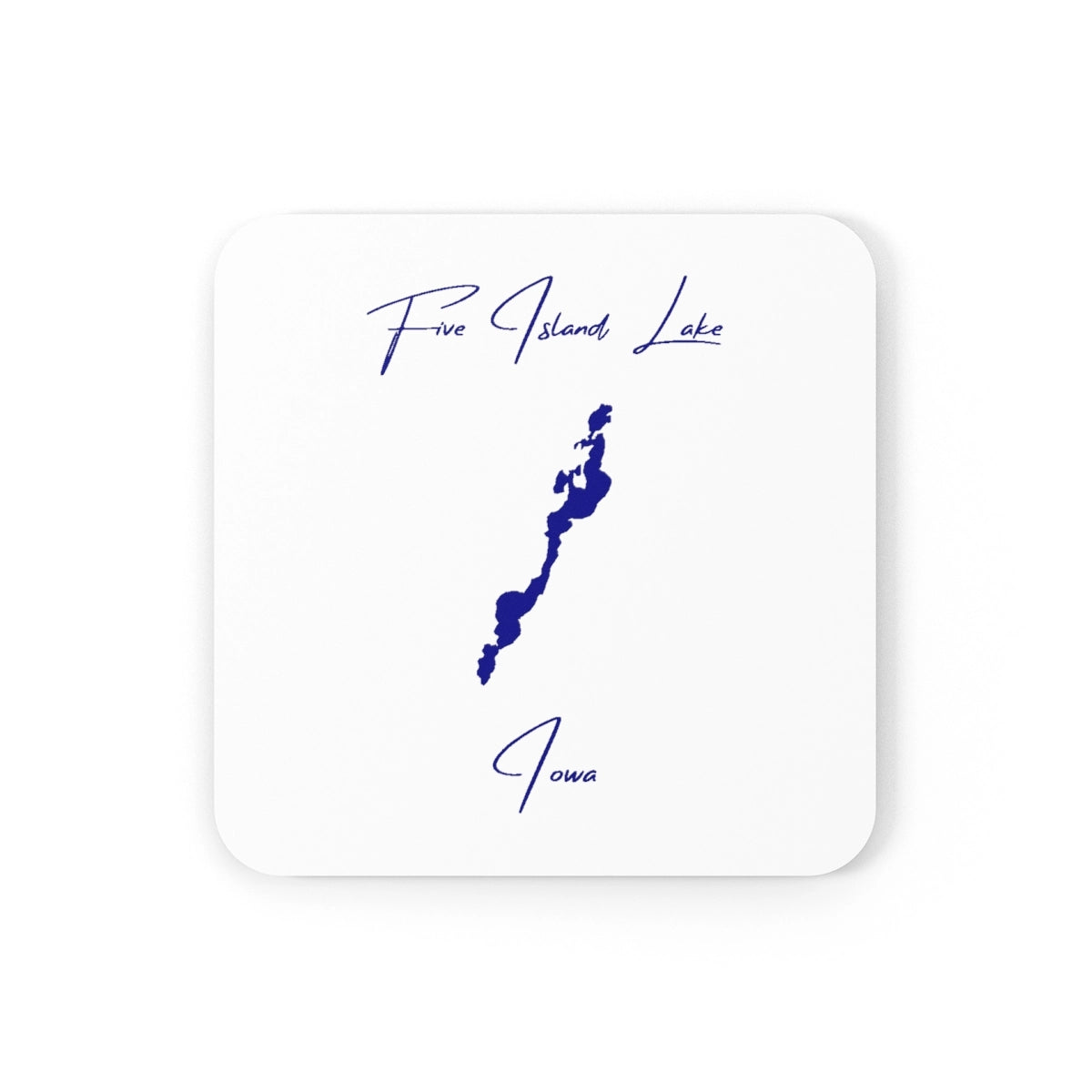 Iowa  Five  Island  Lake  Coaster  Set  front  position  view  from  front  3.75  x  3.75.webp