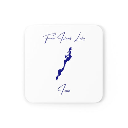 Iowa  Five  Island  Lake  Coaster  Set  front  position  view  from  front  3.75  x  3.75.webp