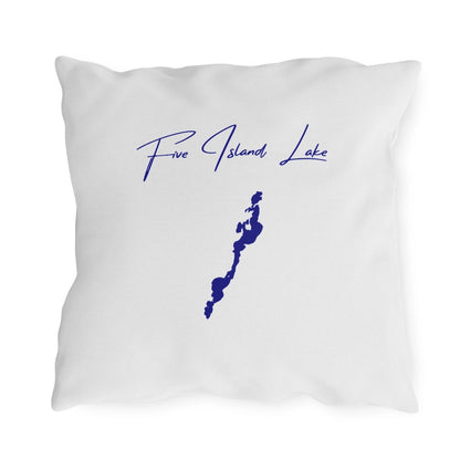 Iowa  Five  Island  Lake  Outdoor  Pillow  back  position  view  from  back  18  x  18.webp