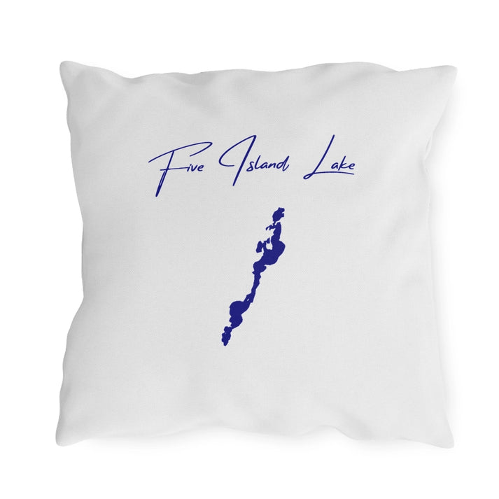 Iowa  Five  Island  Lake  Outdoor  Pillow  back  position  view  from  back  18  x  18.webp