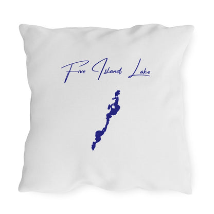 Iowa  Five  Island  Lake  Outdoor  Pillow  back  position  view  from  back  20  x  20.webp