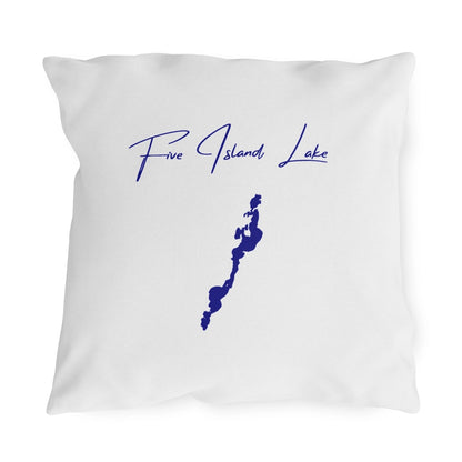 Iowa  Five  Island  Lake  Outdoor  Pillow  front  position  view  from  front  18  x  18.webp