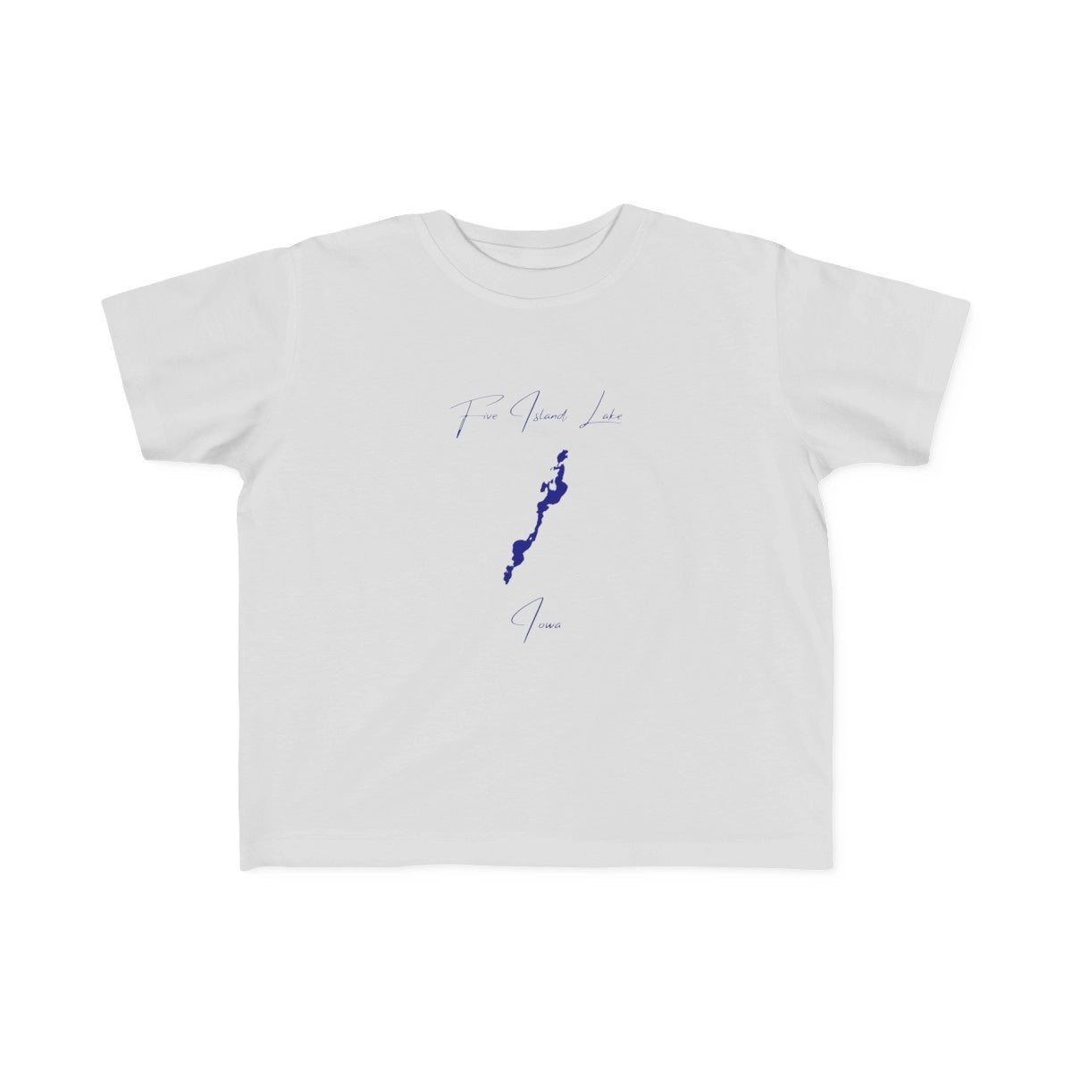 Iowa  Five  Island  Lake  Toddler  T-shirt  front  position  view  from  front  silver.webp