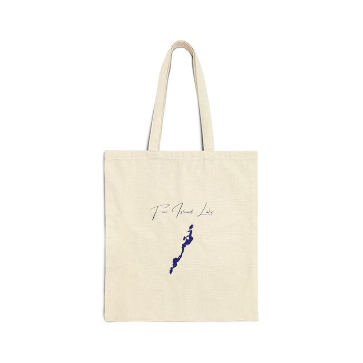 Iowa  Five  Island  Lake  Tote  Bag  back  position  view  from  back  15  x  16.webp