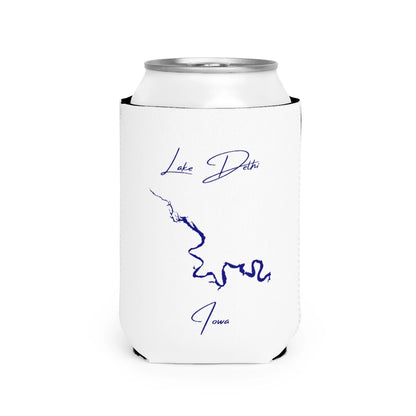 Iowa  Lake  Delhi  Can  Koozie  front  position  view  from  front-2  white.webp
