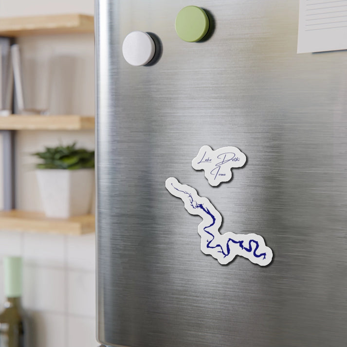 Iowa  Lake  Delhi  Die  Cut  Magnet  front  position  view  from  context-2  4  x  4.webp