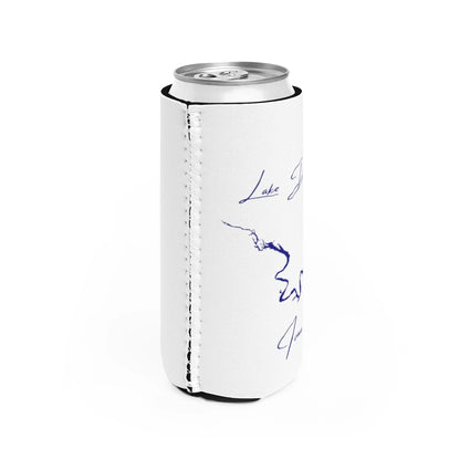 Iowa  Lake  Delhi  Slim  Can  Koozie  all  position  view  from  right  white.webp