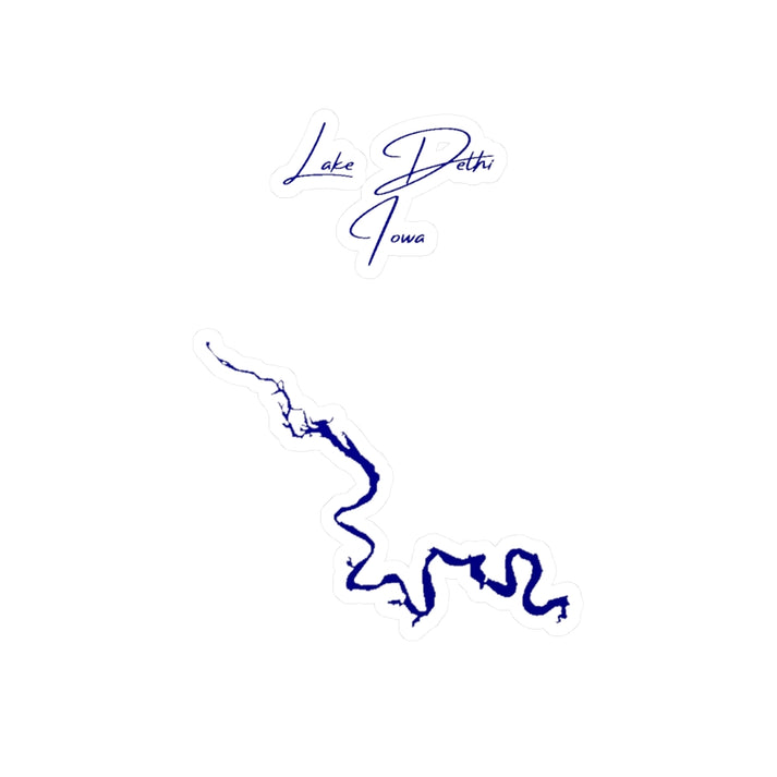 Iowa  Lake  Delhi  Vinyl  Decal  other  position  view  from  front  4  x  6.webp