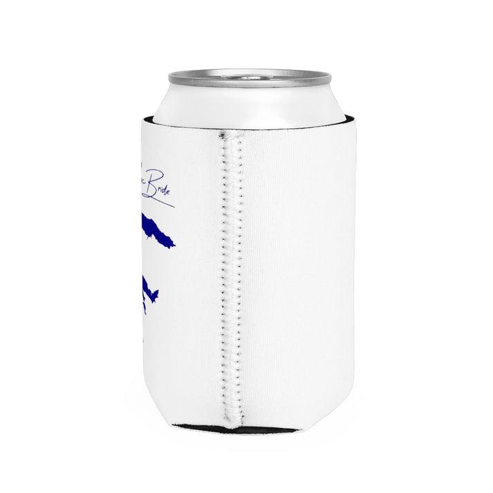 Iowa  Lake  MacBride  Can  Koozie  all  position  view  from  right  white.webp
