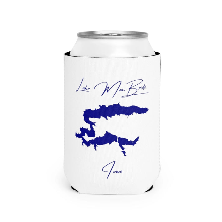 Iowa  Lake  MacBride  Can  Koozie  front  position  view  from  front-2  white.webp